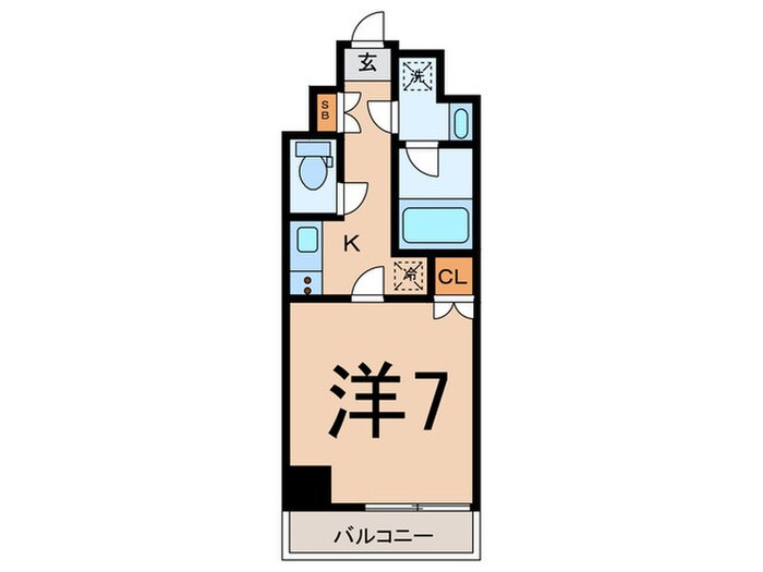 GENOVIA花月総持寺（1002）の物件間取画像