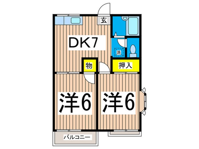 ヴィラ吉原の物件間取画像