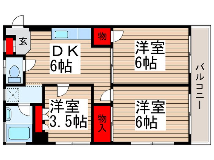 ＪＵＮプレジ秋津の物件間取画像