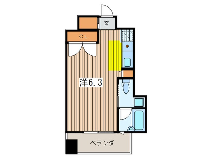 レジディア三越前の物件間取画像