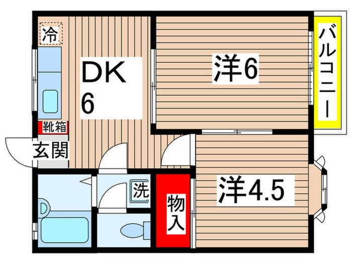 ジュネスの物件間取画像