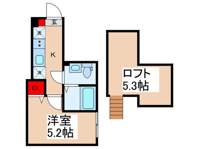 エクセラン立石の物件間取画像