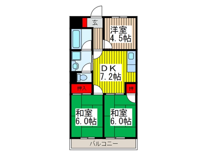 ブルジョン７の物件間取画像