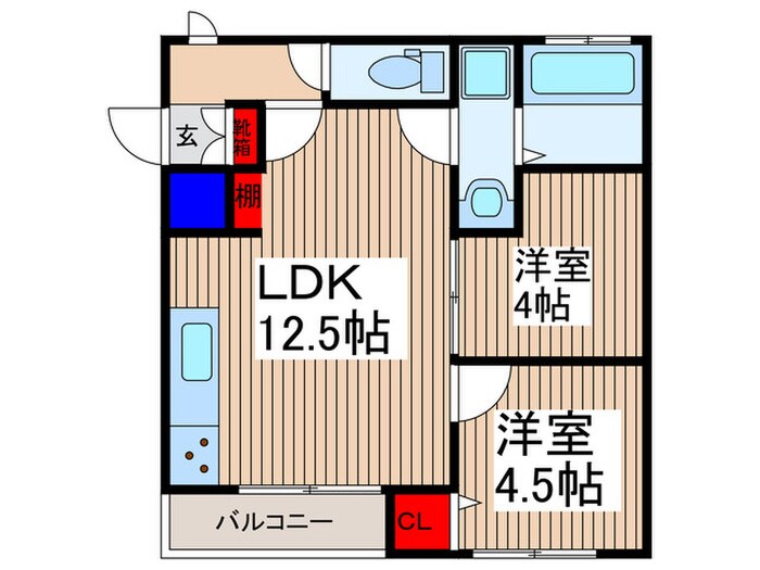 ヴィレッジマウンテンＡの物件間取画像