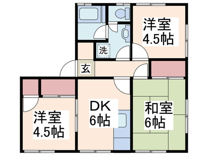 フレンドリ－ハウスの物件間取画像