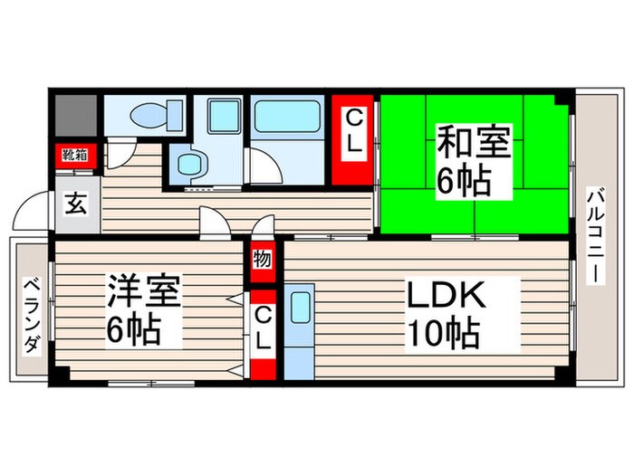 ピユアセブンの物件間取画像