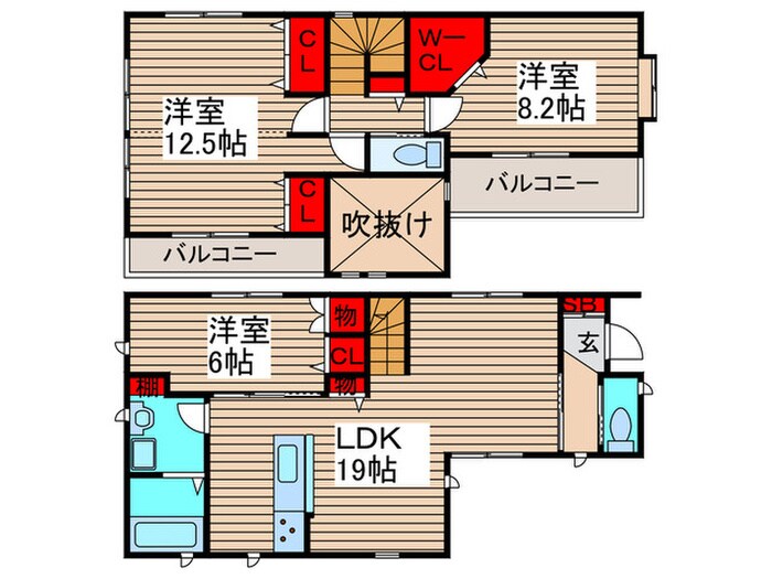 さいたま市北区宮原町2丁目4号棟の物件間取画像