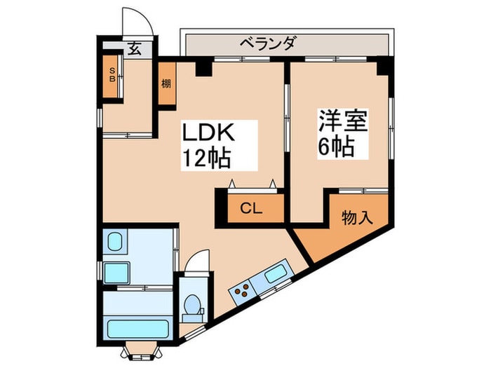 桜ハイツの物件間取画像