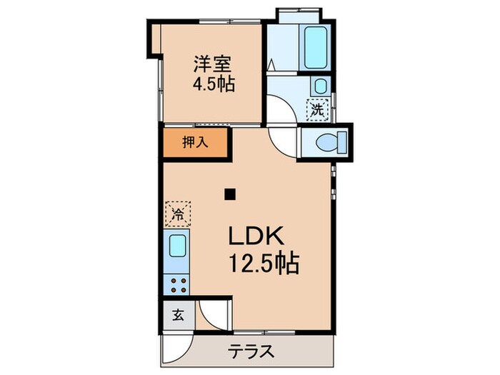 中落合4丁目貸家の物件間取画像