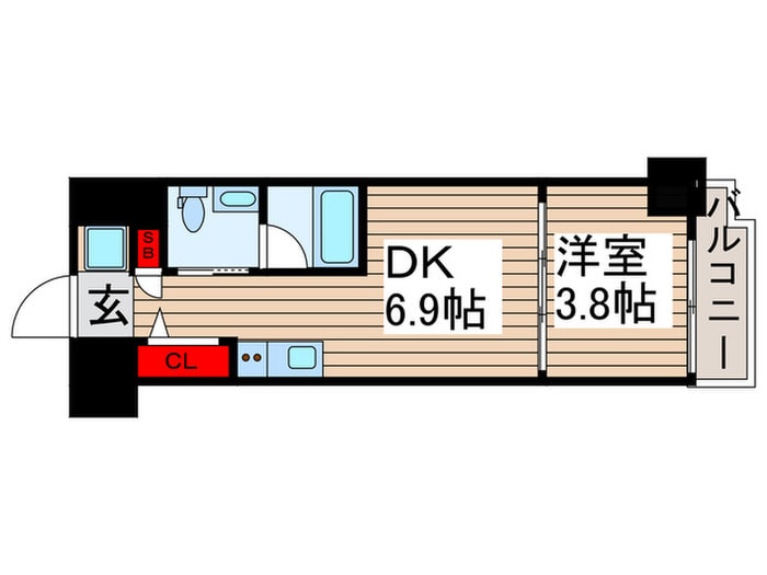 スパシエ千住大橋の物件間取画像