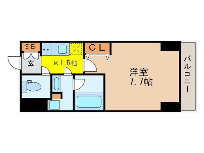 ヴィークブライト日本橋人形町の物件間取画像