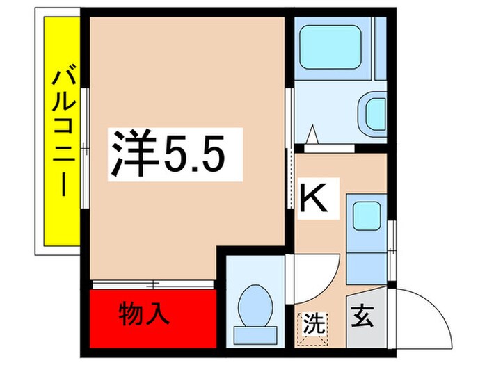 エクセル百合ケ丘パート１の物件間取画像