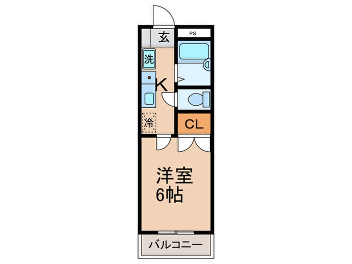 ポートハウス２の物件間取画像