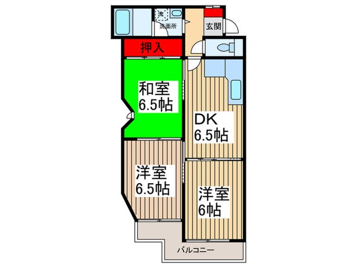 グリーンタウンみそのの物件間取画像