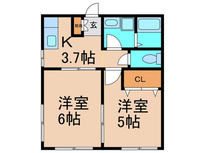 滝本荘の物件間取画像