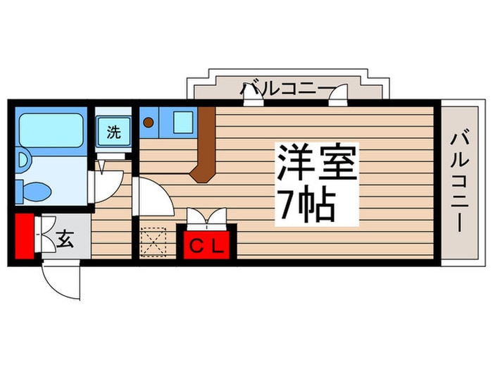 ロ－ズガ－デンＡ４７番館の物件間取画像