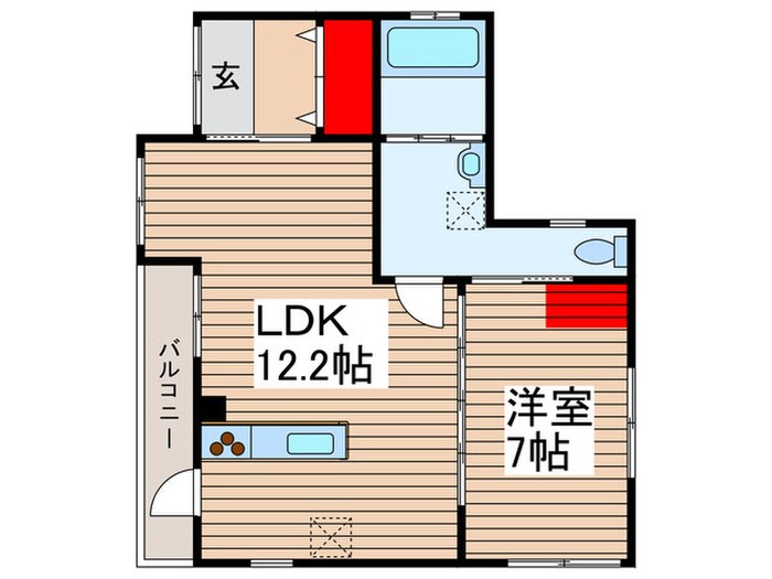 細田三丁目アパ－トの物件間取画像
