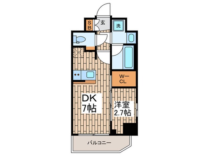 コンフォリア・リヴ品川戸越の物件間取画像