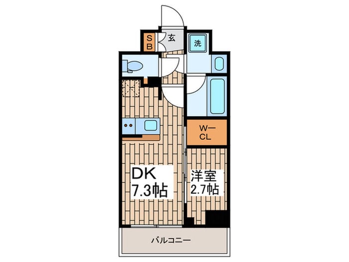 コンフォリア・リヴ品川戸越の物件間取画像