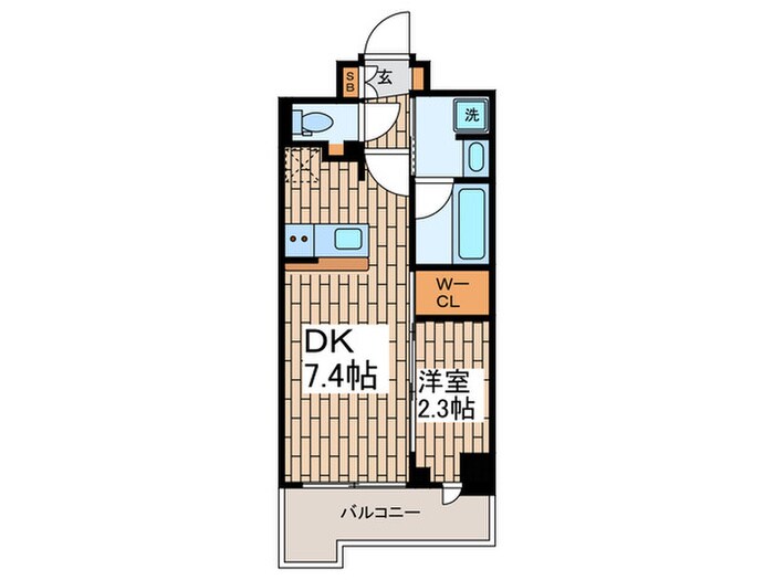 コンフォリア・リヴ品川戸越の物件間取画像