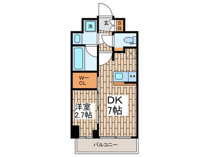 コンフォリア・リヴ品川戸越の物件間取画像