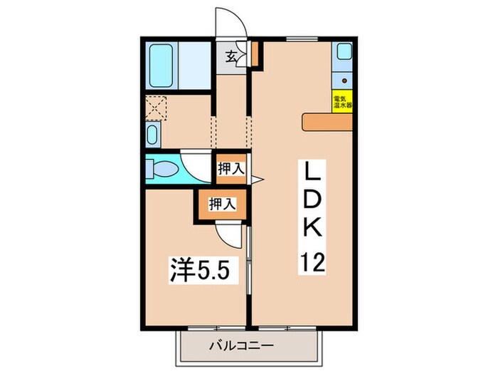 グランディ－ル希望ヶ丘Ａの物件間取画像