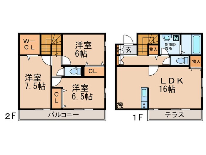 パークハイムK Ⅰの物件間取画像