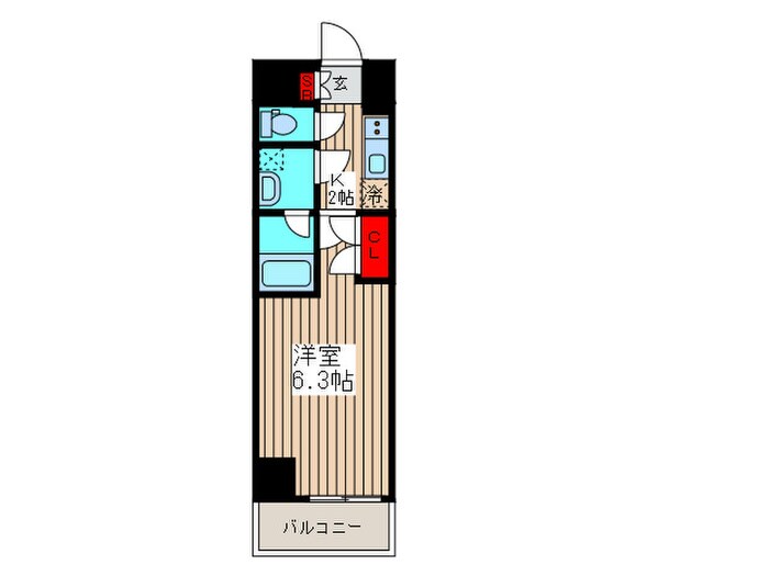 ディームス蔵前の物件間取画像