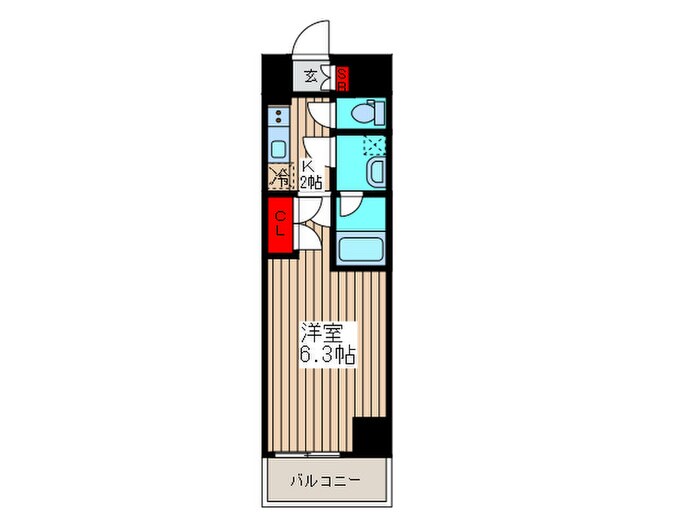 ディームス蔵前の物件間取画像