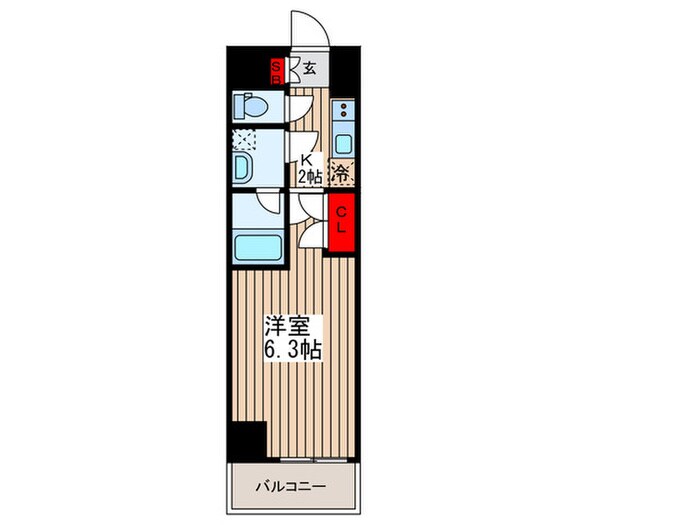 ディームス蔵前の物件間取画像