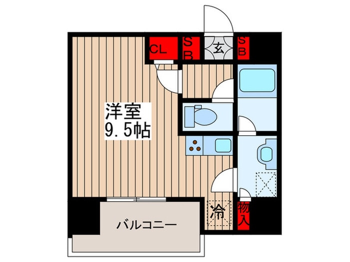 ディームス蔵前の物件間取画像