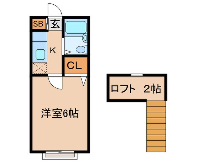 フラワ－コ－ポの物件間取画像