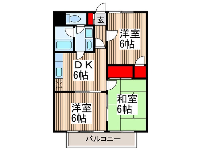 パークグリーンⅠの物件間取画像