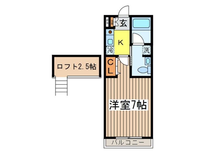 ウイング　コ－トの物件間取画像