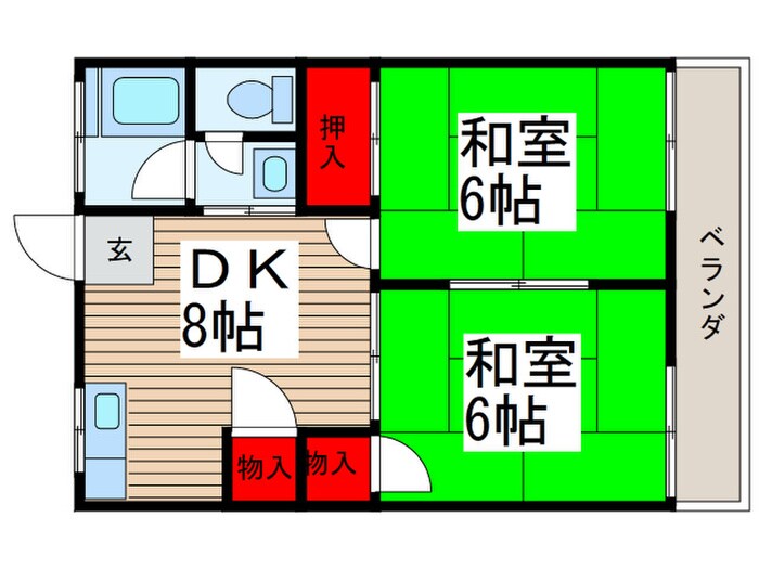 サンレジデンスの物件間取画像