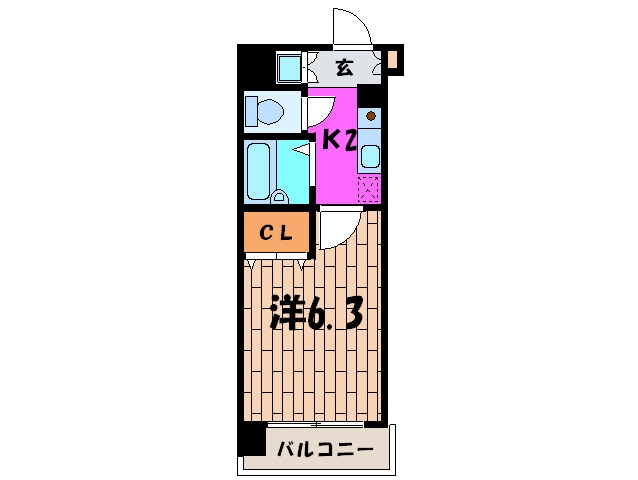 レガロ飛鳥山(202)の物件間取画像