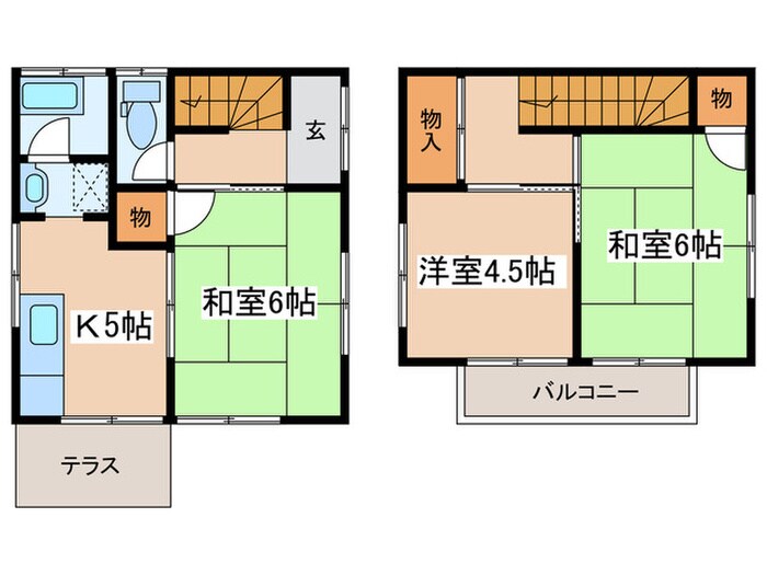 高橋貸家2号棟の物件間取画像