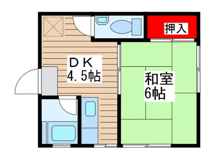 ハイツ深町の物件間取画像