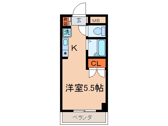 グリーンハイム是政の物件間取画像