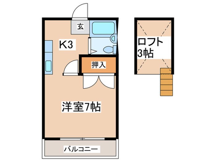 メゾン草薙ＰＡＲＴ３の物件間取画像