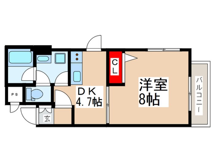 ステ－タス立川の物件間取画像