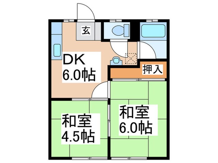 第二グリーンハイツの物件間取画像