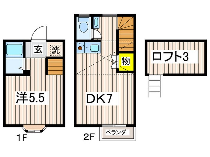 セブンハイムの物件間取画像