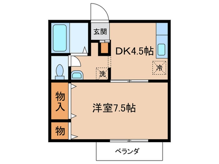 ペンタス９９の物件間取画像