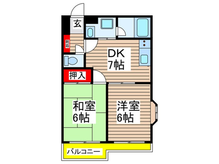 アルベール立花の物件間取画像