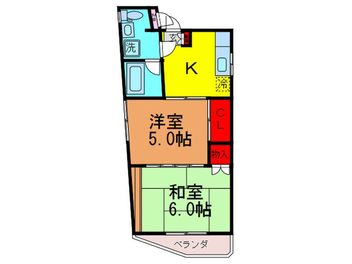 １９９５山口ビルの物件間取画像