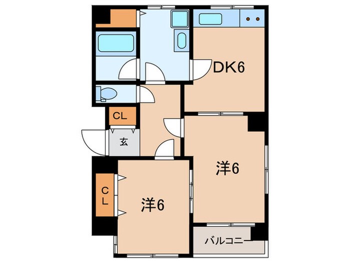 和光ビル(402)の物件間取画像