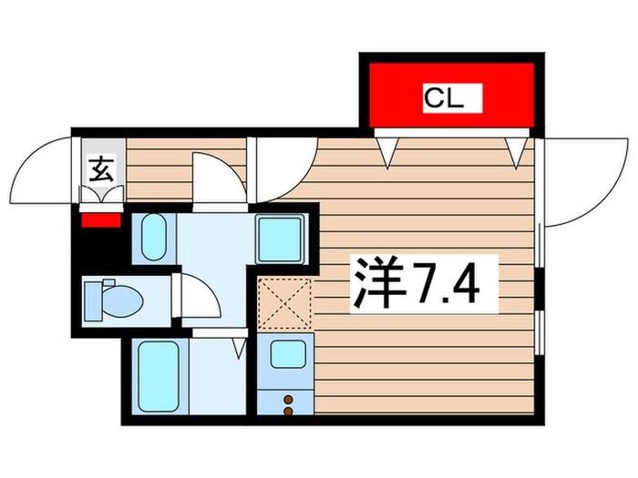 アトリオフラッツ大島の物件間取画像