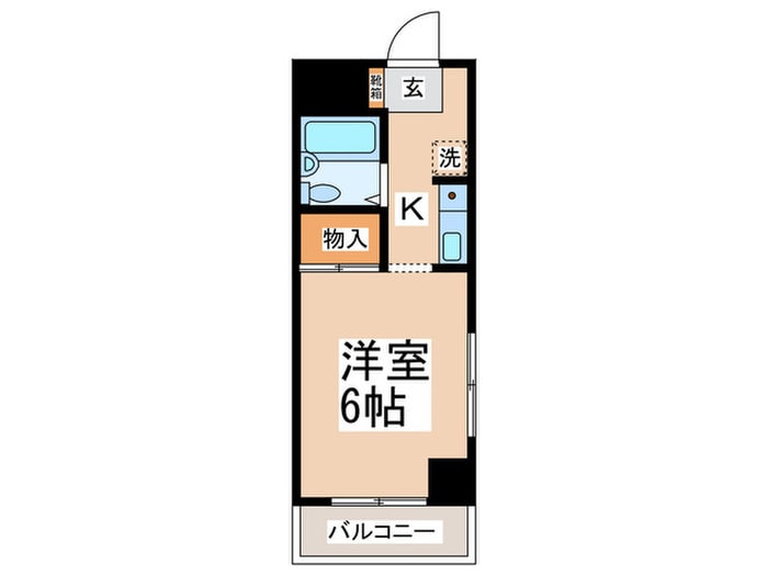 フラワーコーポの物件間取画像