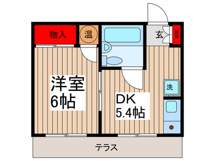 ベルレ市川の物件間取画像